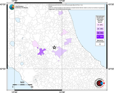 Mappa territorio comunale con almeno 3 questionari