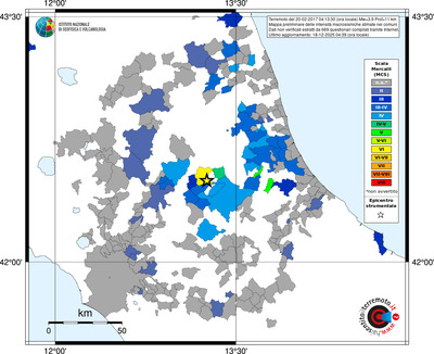 Mappa MCS - territori comuni
