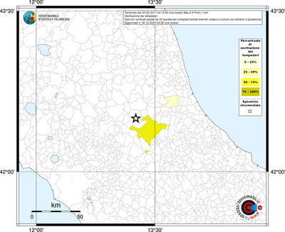 Mappa territorio comunale con almeno 3 questionari