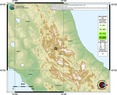 Mappa comuni con almeno 3 questionari