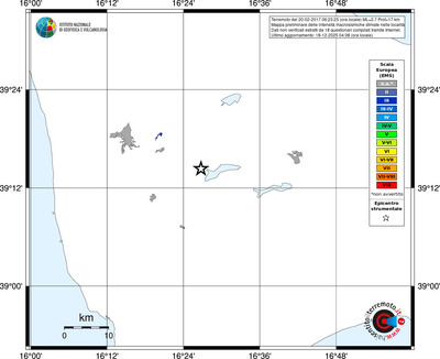 Mappa EMS - territori località