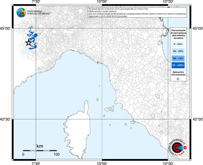 Mappa territorio comunale con almeno 3 questionari