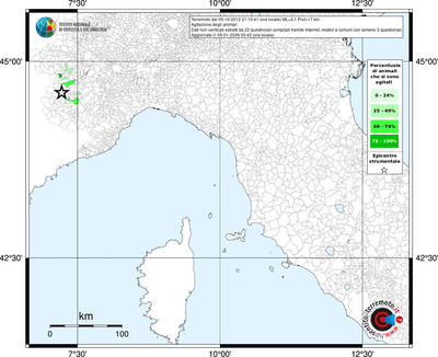 Mappa territorio comunale con almeno 3 questionari