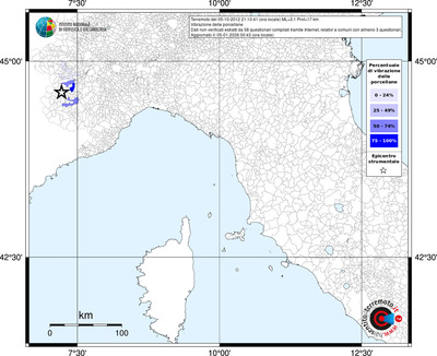 Mappa territorio comunale con almeno 3 questionari