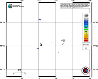 Mappa EMS - territori località