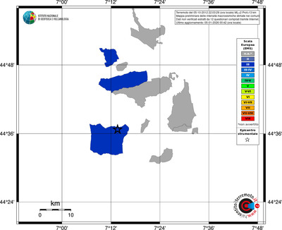 Mappa EMS - territori comuni