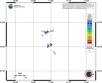 Mappa MCS - territori località