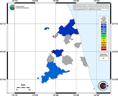 Mappa EMS - territori comuni