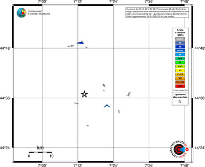 Mappa EMS - territori località