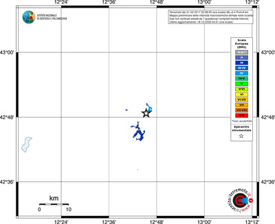 Mappa EMS - territori località