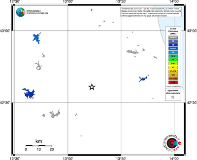 Mappa EMS - territori località