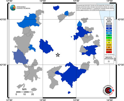 Mappa EMS - territori comuni