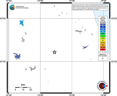 Mappa MCS - territori località