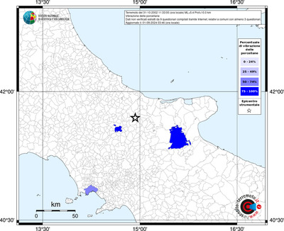 Mappa effetto tematico riferita ai limiti comunali