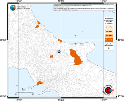 Mappa effetto tematico riferita ai limiti comunali