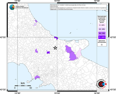 Mappa effetto tematico riferita ai limiti comunali