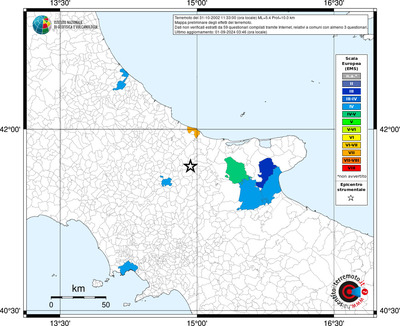 Mappa EMS riferita ai limiti comunali