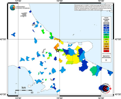 Mappa EMS - territori comuni