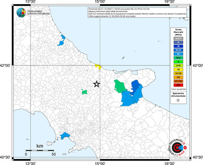 Mappa MCS riferita ai limiti comunali