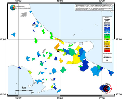 Mappa MCS - territori comuni