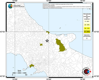 Mappa effetto tematico riferita ai limiti comunali