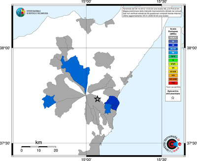 Mappa EMS - territori comuni