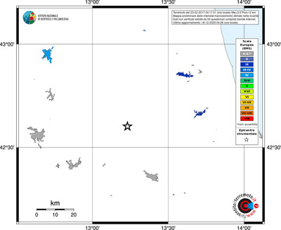 Mappa EMS - territori località