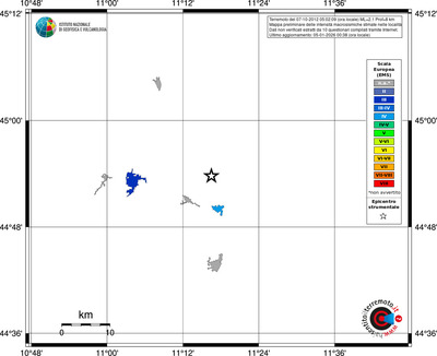 Mappa EMS - territori località