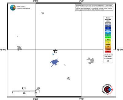 Mappa MCS - territori località