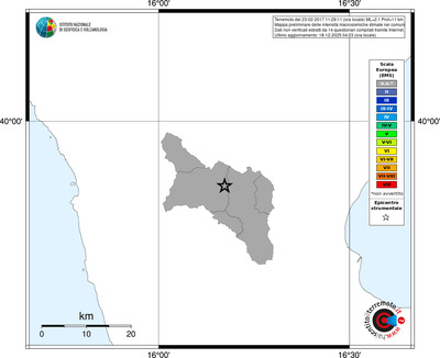 Mappa EMS - territori comuni