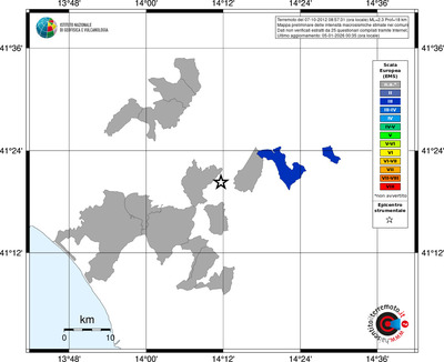 Mappa EMS - territori comuni