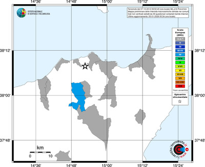 Mappa EMS - territori comuni