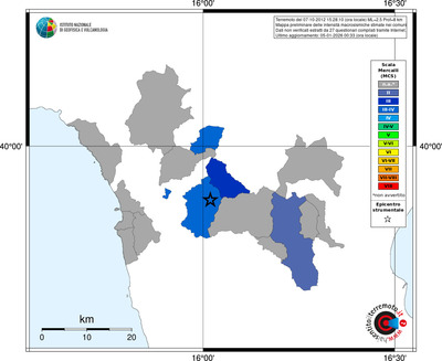 Mappa MCS - territori comuni