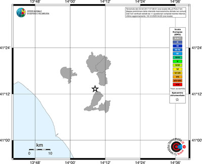 Mappa EMS - territori comuni