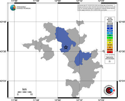Mappa MCS - territori comuni