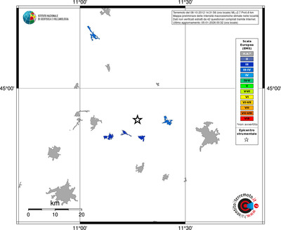 Mappa EMS - territori località