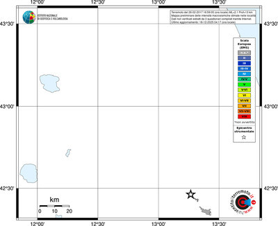 Mappa EMS - territori località