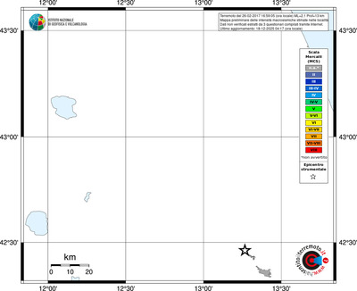 Mappa MCS - territori località