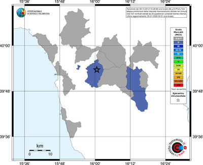 Mappa MCS - territori comuni