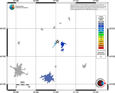Mappa EMS - territori località