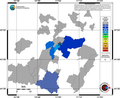 Mappa EMS - territori comuni