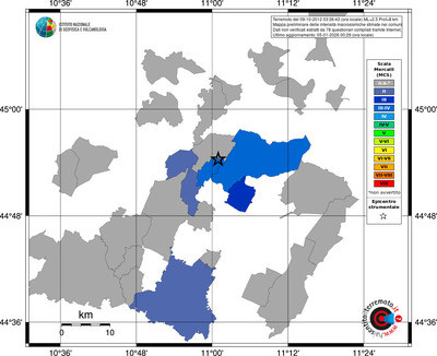 Mappa MCS - territori comuni
