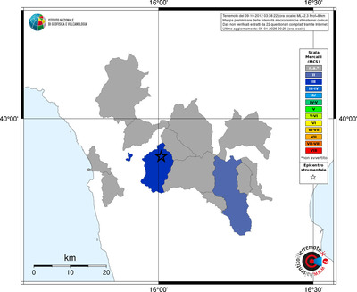 Mappa MCS - territori comuni