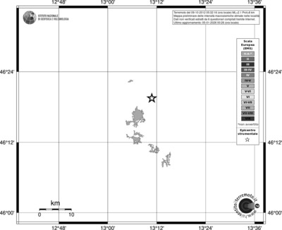 Mappa EMS - territori località
