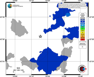Mappa EMS - territori comuni