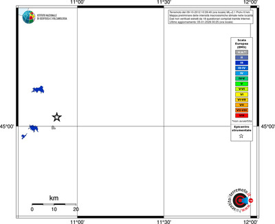 Mappa EMS - territori località