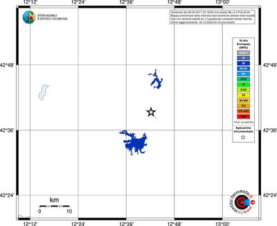 Mappa EMS - territori località