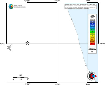 Mappa EMS - territori località