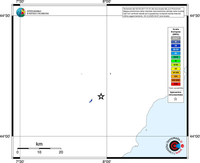 Mappa EMS - territori località