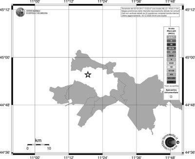 Mappa MCS - territori comuni